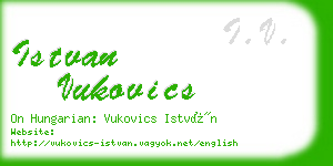 istvan vukovics business card